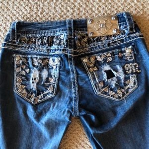 Miss me easy crop capris see sizing description